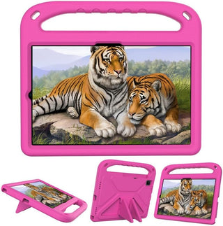Hus? copii pentru Samsung Galaxy Tab S10/S10Fe/S9/S9Fe, 11", Sigloo, stand Built-in, Protectie 360, Roz