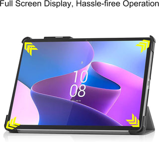 Husa Slim Sigloo, Smart Cover, Trifold, pentru Lenovo Tab P11 Pro( 2nd Gen),(TB-132FU/TB-138FU), 11.2", Grey