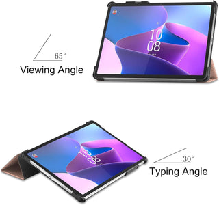 Husa Slim Sigloo, Smart Cover, Trifold, pentru Lenovo Tab P11 Pro( 2nd Gen),(TB-132FU/TB-138FU), 11.2", Golden