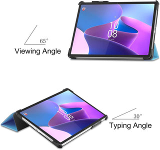 Husa Slim Sigloo, Smart Cover, Trifold, pentru Lenovo Tab P11 Pro( 2nd Gen),(TB-132FU/TB-138FU), 11.2", Blue Laguna