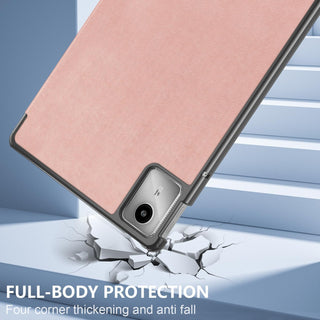 Husa Slim Sigloo, Smart Cover, Trifold, pentru Lenovo Tab M11 2024 (TB-330FU/TB-330XU/TB-331FC), 11", Golden