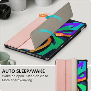 Husa Slim Sigloo, Smart Cover, Trifold, pentru Lenovo Tab M11 2024 (TB-330FU/TB-330XU/TB-331FC), 11", Golden