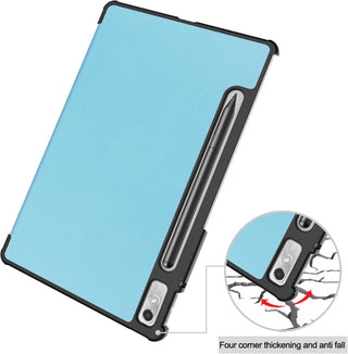 Husa Slim Sigloo, Smart Cover, Trifold, pentru Lenovo Tab P11 Pro( 2nd Gen),(TB-132FU/TB-138FU), 11.2", Blue Laguna