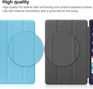 Husa Slim Sigloo, Smart Cover, Trifold, pentru Lenovo Tab P11 Pro( 2nd Gen),(TB-132FU/TB-138FU), 11.2", Blue Laguna