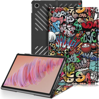 Husa Slim Sigloo, Smart Cover, Trifold, pentru  Lenovo Tab Plus 2024(TB-351, 352), 11.5", Graffity