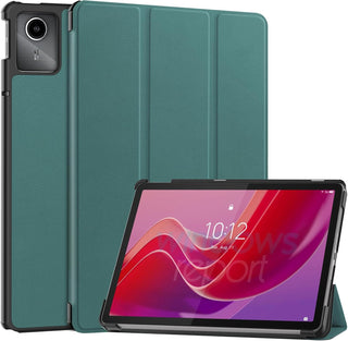 Husa Slim Sigloo, Smart Cover, Trifold, pentru Lenovo Tab M11 2024 (TB-330FU/TB-330XU/TB-331FC), 11", Pine Green