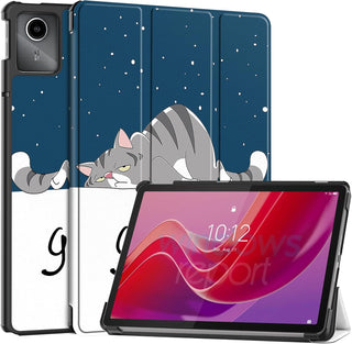 Husa Slim Sigloo, Smart Cover, Trifold, pentru Lenovo Tab M11 2024 (TB-330FU/TB-330XU/TB-331FC), 11", Good Night
