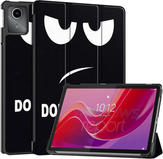 Husa Slim Sigloo, Smart Cover, Trifold, pentru Lenovo Tab M11 2024 (TB-330FU/TB-330XU/TB-331FC), 11", Don't Touch Me