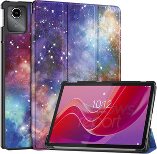 Husa Slim Sigloo, Smart Cover, Trifold, pentru Lenovo Tab M11 2024 (TB-330FU/TB-330XU/TB-331FC), 11", Galaxy