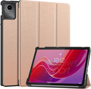 Husa Slim Sigloo, Smart Cover, Trifold, pentru Lenovo Tab M11 2024 (TB-330FU/TB-330XU/TB-331FC), 11",  Pink Gold
