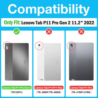Husa Slim Sigloo, Smart Cover, Trifold, pentru Lenovo Tab P11 Pro( 2nd Gen), (TB-132FU/TB-138FU), 11.2", Abstract