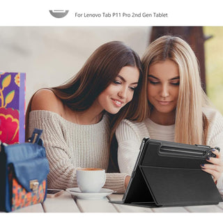 Husa Slim Sigloo, Smart Cover, Trifold, pentru Lenovo Tab P11 Pro( 2nd Gen), (TB-132FU/TB-138FU), 11.2", Mosaic