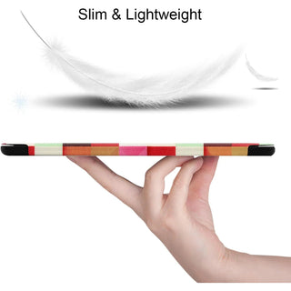 Husa Slim Sigloo, Smart Cover, Trifold, pentru Lenovo Tab P11 Pro( 2nd Gen), (TB-132FU/TB-138FU), 11.2", Mosaic