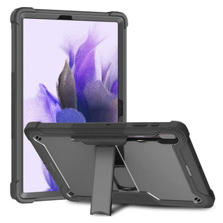 Hus? Shockproof Armor pentru Samsung Galaxy Tab S10+/S10Fe+/S9+/S9Fe+, 12.4" , Sigloo, stand Built-in, Protectie 360, Negru