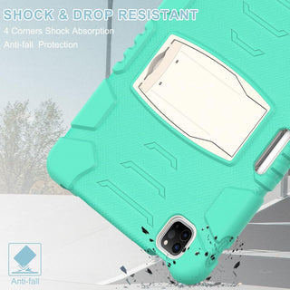 Husa premium Sigloo pentru Apple iPad Air 11, Air 5, Air 4, (11/10.9 Inch) – Protectie Completa, suport rabatabil, Verde deshis