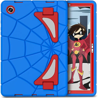 Husa Shockproof Armor pentru Samsung Galaxy Tab A8 (X200/X205), 10.5", Sigloo, stand Built-in, Protectie 360, Albastru Spider
