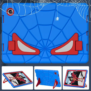 Husa Shockproof Armor pentru iPad 9.7" (iPad 5/6, Air 2, Pro 9.7) cu Suport Spider, Suport Creion, Protectie Rigida Antisoc – Albastru