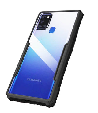 Husa pentru Samsung Galaxy A21s, Rzants Shield, neagra-clear