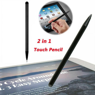 Stylus Pen universal 2 in 1 pentru tablete, telefoane si Pda, Gps, negru