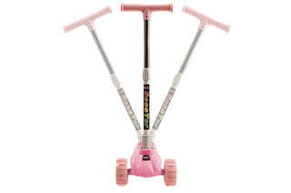Trotineta Sigloo, cu roti late din silicon, luminate LED, BubbleGum