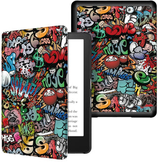 Husă Sigloo pentru Kindle 2019, 10th Gen, Graffity, Multicolor