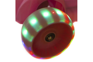 Trotineta Sigloo, cu roti late din silicon, luminate LED, BubbleGum