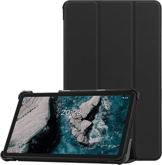 Husă Slim Sigloo Smart Cover Trifold pentru Nokia T21, Negru