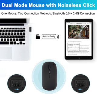 Husa cu tastatura si mouse Wireless, Bluetooth, Sigloo, compatibila cu tableta iPad mini 6th Gen 8.3 2021, 8.3 Inch, Black