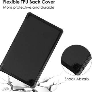 Husă Slim Sigloo Smart Cover Trifold pentru Lenovo Tab M10, Negru