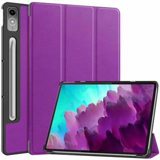 Husa tableta Lenovo Tab P12 (TB370FU) 12.7 inch, 2023, functie sleep/wake-up, ultralight de tip stand, Sigloo, Purple
