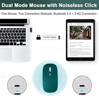 Husă cu Tastatură și Mouse Bluetooth Sigloo pentru Samsung Galaxy Tab S11 Ultra 14.6", Wireless, Pine Green