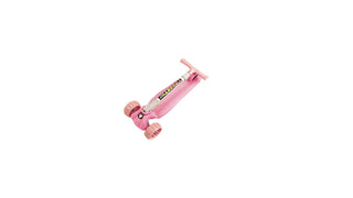 Trotineta Sigloo, cu roti late din silicon, luminate LED, BubbleGum