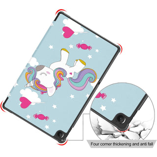 Husa Slim Sigloo, Smart Cover, Trifold, pentru tableta LENOVO Tab M10 3rd Gen(TB-328FU, TB-328XU ), 10.1 inch, model Unicorn