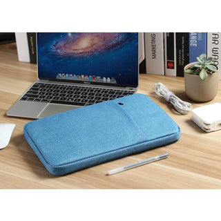 Husă universală pentru tabletă sau laptop 9-13 inch, Sigloo, albastră, 36x26x2.5cm