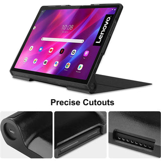 Husa Sigloo pentru tableta Lenovo Yoga Tab 11 YT-J706F, 11 inch, Starlight, Trifold, Smart Cover, Ultraslim