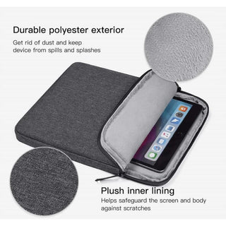 Husa universala tableta 7.5-10inch tip mapa, Impermeabila cu interior din microfibra, Sigloo, Grey