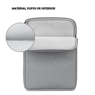 Husa universala tableta 7.5-10inch tip mapa, Impermeabila cu interior din microfibra, Sigloo, Grey