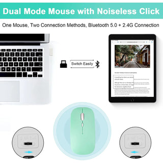 Husa cu tastatura si mouse Wireless, Bluetooth, pentru tableta Lenovo Tab M8 (4th Gen) TB300FU, Quad-Core, 8", Sigloo, Green