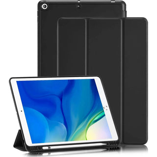 Husa premium Sigloo, pentru tableta iPAD Pro 12.9, model 2022/2021/2020/2018, 12.9", suport Smart Pen, Negru