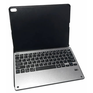 Husa cu tastatura metalica, detasabila, Bluetooth, pentru tableta Ipad Pro 12.9 (2018/2022), Sigloo, negru, 12.9"