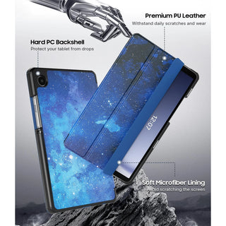 Husa premium pentru Amazon Fire Max 11 2023, Trifold, SmartCase, Sigloo, StarLight