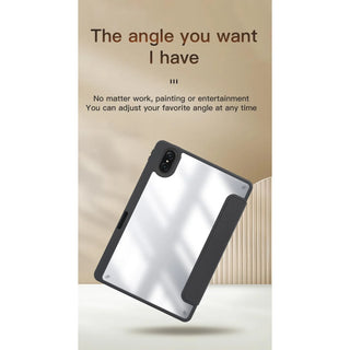 Husa premium pentru Samsung Galaxy Tab A11/A9 (2025/2023), 8.7", Sigloo, tip Origami, suport Smart Pen, rezistent la socuri, Roz