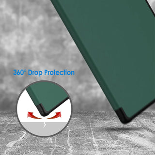 Husa pentru Samsung Galaxy Tab S11(2025), 11", Slim, Smart Cover, Trifold, Sigloo, Pine Green