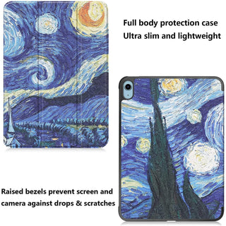 Husa pentru tableta Apple iPad Air 13 (2025/2024 -M3/M2), 13", Sigloo, interior de piele sintetica, Abstract