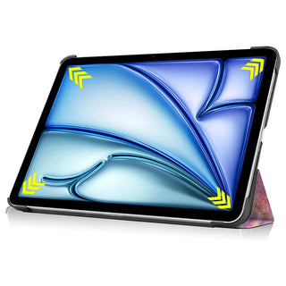 Husa Sigloo, pentru tableta iPAD Pro 11 (2025/2024, M5/M4), 11", interior de piele sintetica, Abstract