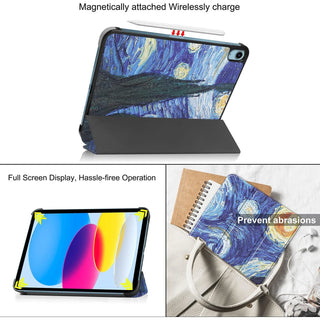 Husa Sigloo, pentru tableta iPAD Pro 11 (2025/2024, M5/M4), 11", interior de piele sintetica, Abstract