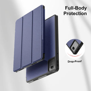 Husa Slim Sigloo, Smart Cover, Trifold, pentru Lenovo Tab M11 2024 TB-330FU/TB-330XU/TB-331FC, 11", Albastru Inchis