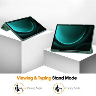 Husa Sigloo pentru Samsung Galaxy Tab S11 Ultra(2025), 14.6", suport S Pen, stand tri-fold, auto wake/sleep, Pine Green