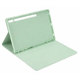 Husa office pentru tableta SAMSUNG GALAXY TAB S8 Model X700/X706 si S7 Model T870/T875/T876B, Sigloo, cu suport Smart Pen, Verde Azur