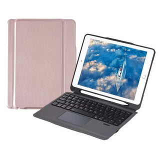 Husa cu tastatura integrata, pentru iPad 9.7 (2017/2018), 9.7", Sigloo, Golden